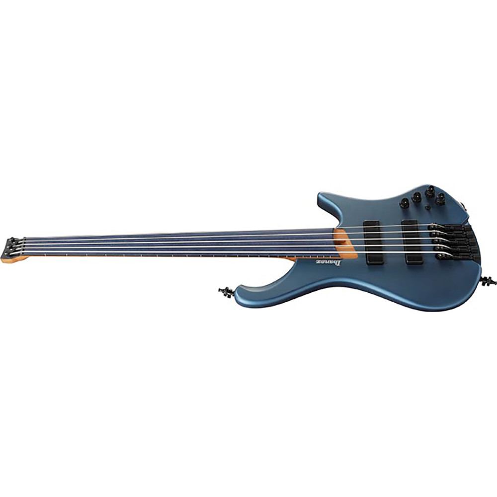 Ibanez EHB1005F-AQM 5-String Multi-Scale Ergonomic Headless Fretless Arctic Ocean Matte Bass Guitar