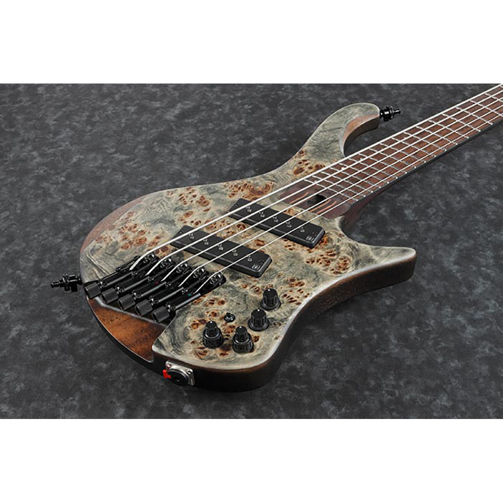 Ibanez EHB1505MS-BIF Headless 5 Strings in Black Ice Flat with Gig Bag Bass Guitar