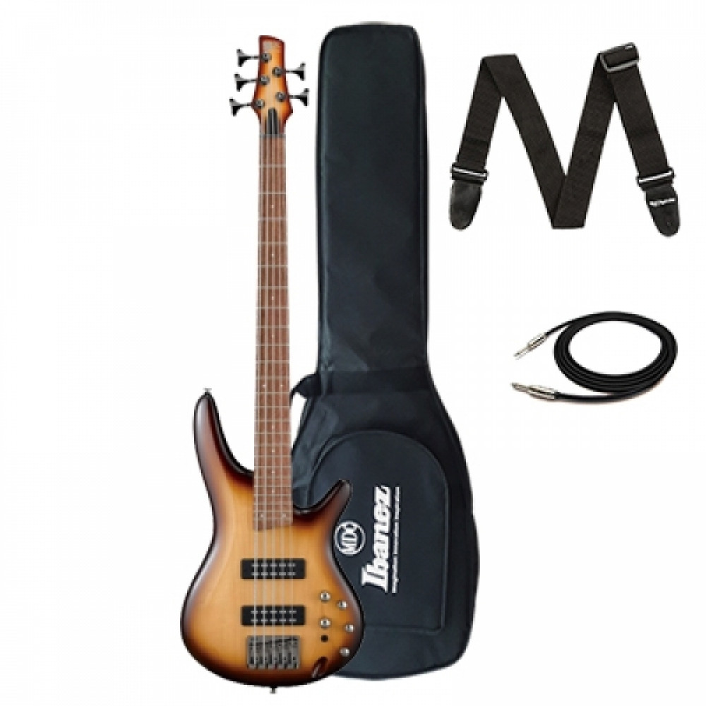 Ibanez SR375E-NNB 5-String Natural Browned Burst Bass Guitar