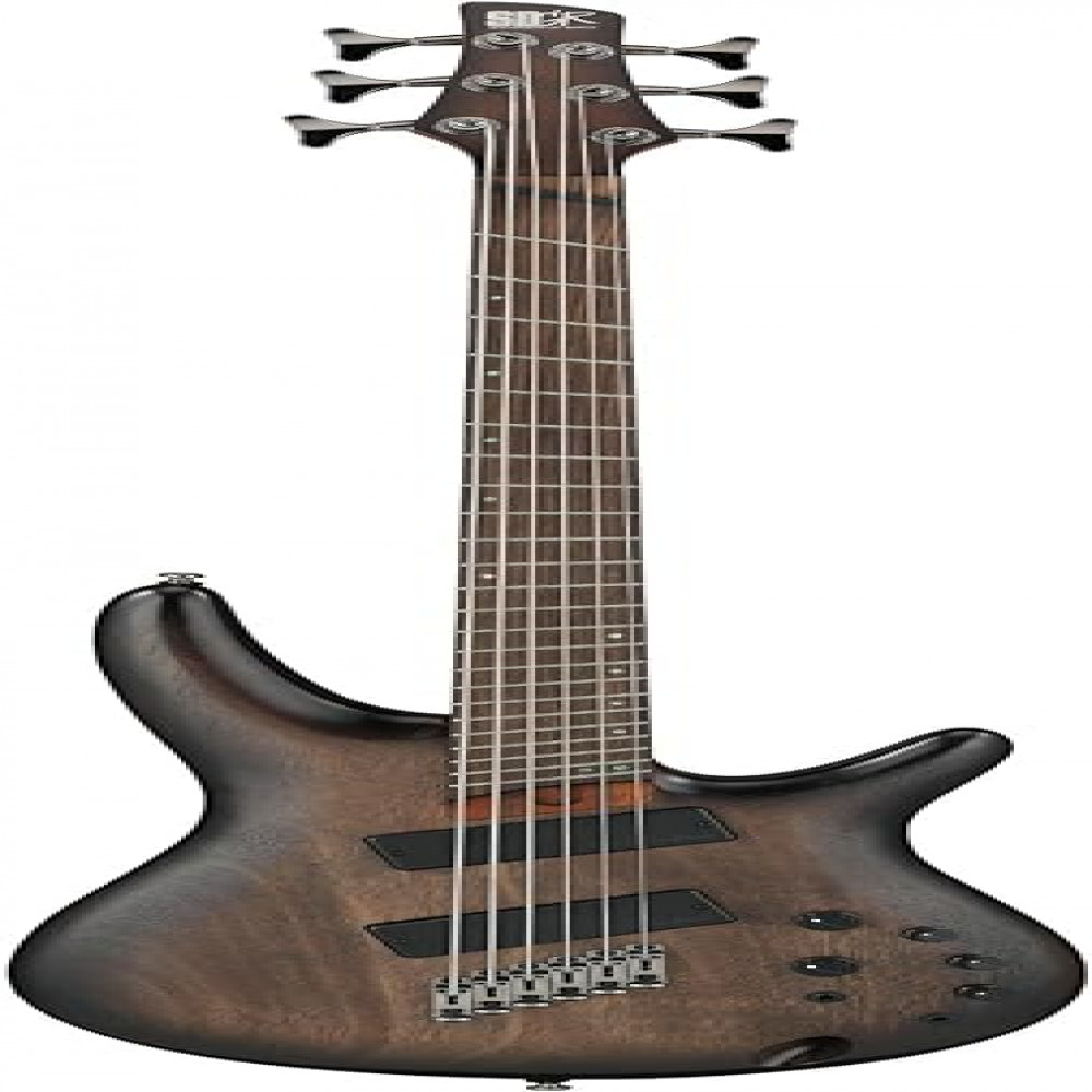 Ibanez SRC6MS-BLL Bass Workshop 6-string Multi-Scale Black Stained Burst Low Gloss Bass Guitar