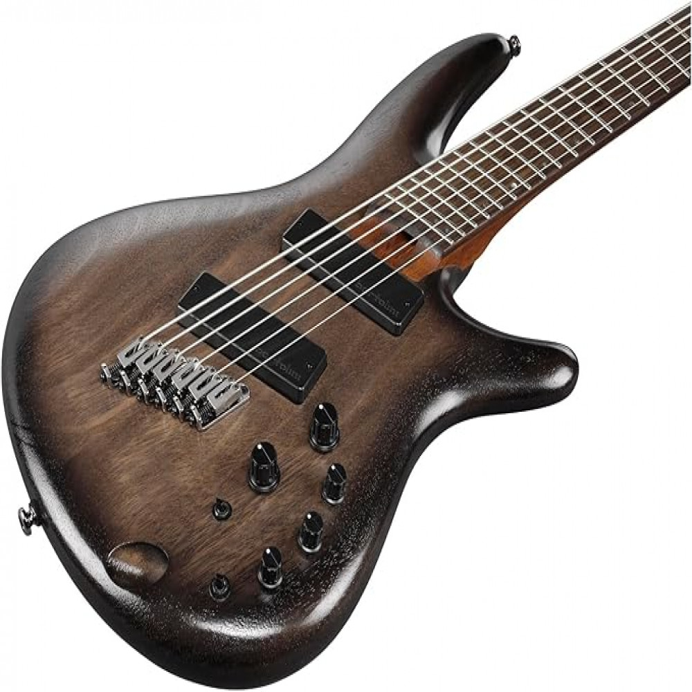Ibanez SRC6MS-BLL Bass Workshop 6-string Multi-Scale Black Stained Burst Low Gloss Bass Guitar