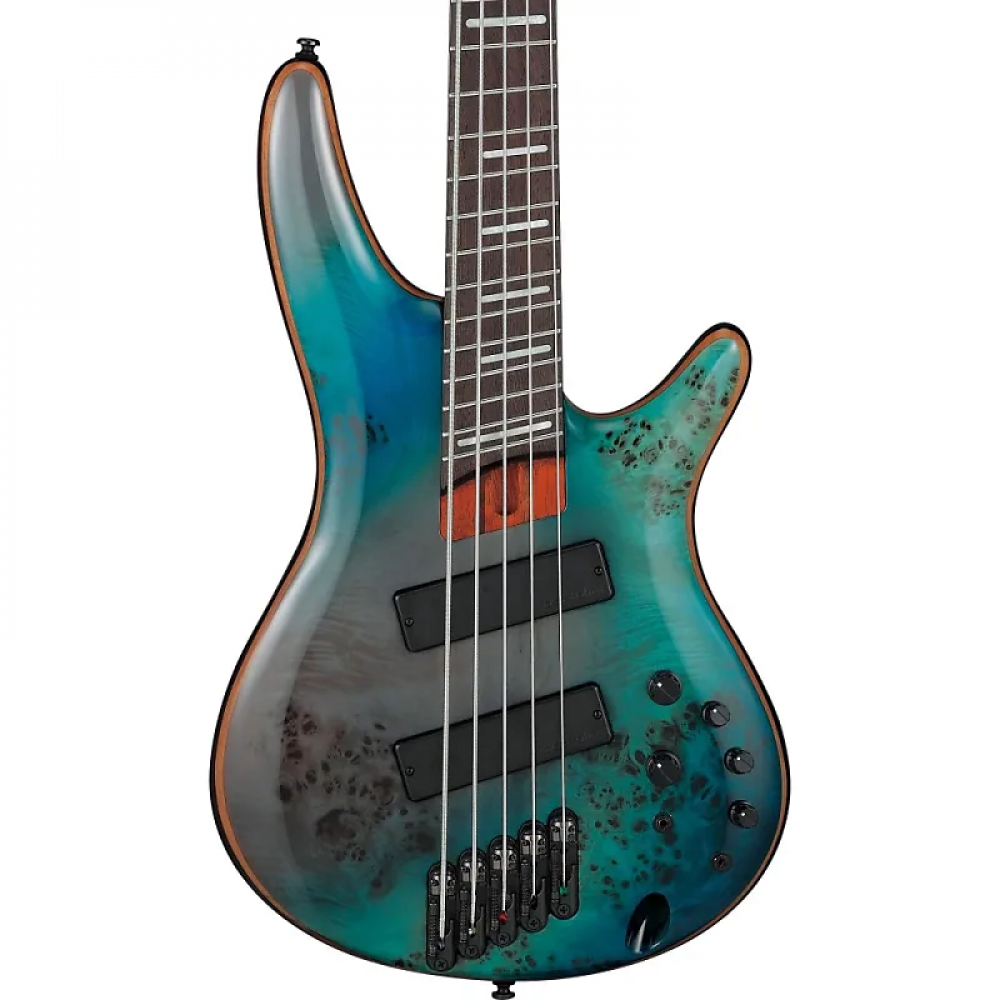 Ibanez SRMS805-TSR 5-String Multi-Scale in Tropical Seafloor Bass Guitar