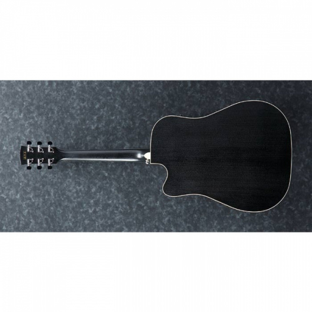 Ibanez AW84CE-WK Weathered Black Open Pore Acoustic Guitar