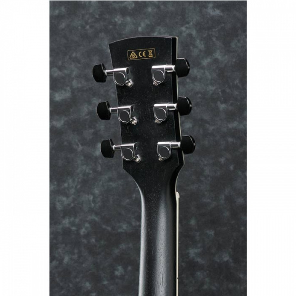 Ibanez AW84CE-WK Weathered Black Open Pore Acoustic Guitar