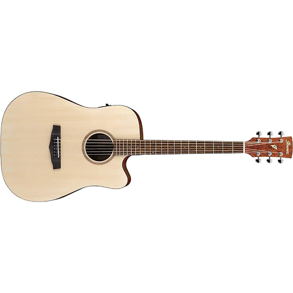 Ibanez PF10CE-OPN Spruce Merbau Right Hand Orientation Beige Brown Semi-Acoustic Guitar