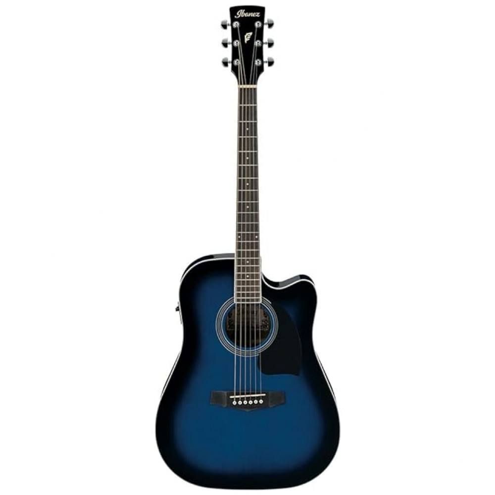 Ibanez PF15ECE-TBS 6-Strings Right Handed Transparent Blue Sunburst High Gloss Acoustic Guitar