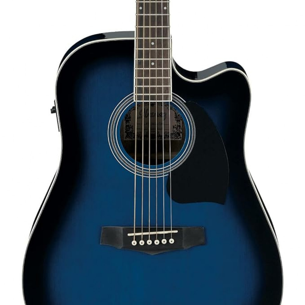 Ibanez PF15ECE-TBS 6-Strings Right Handed Transparent Blue Sunburst High Gloss Acoustic Guitar