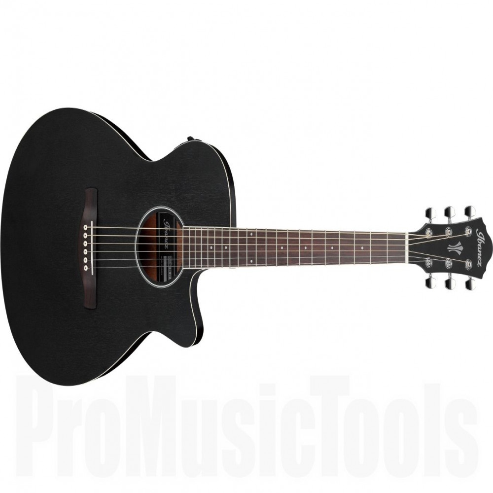 Ibanez AEG7MH-WK Weatherd Black Open Pore Acoustic Guitar