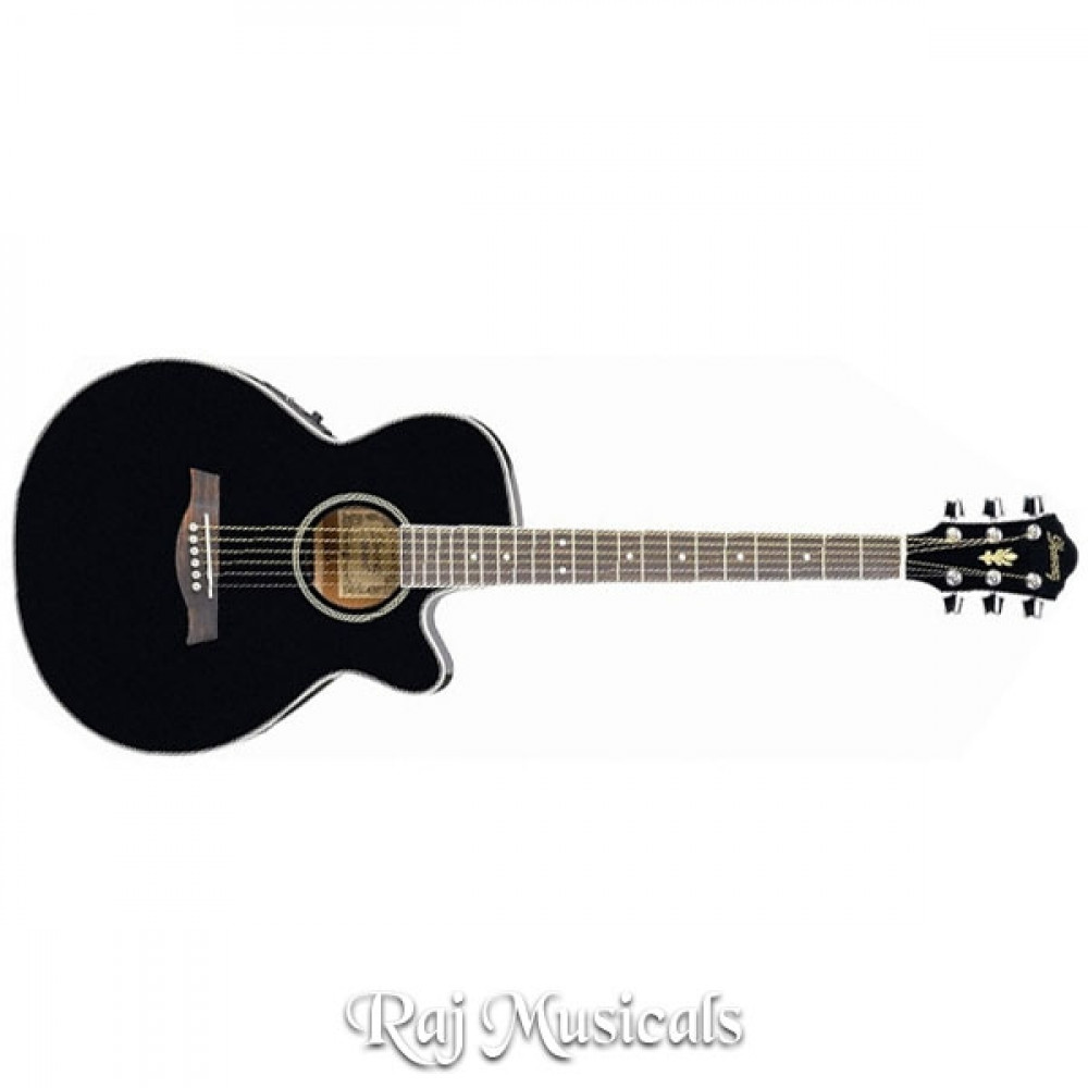 Ibanez AEG8E-BK Black Electro-Acoustic Guitar