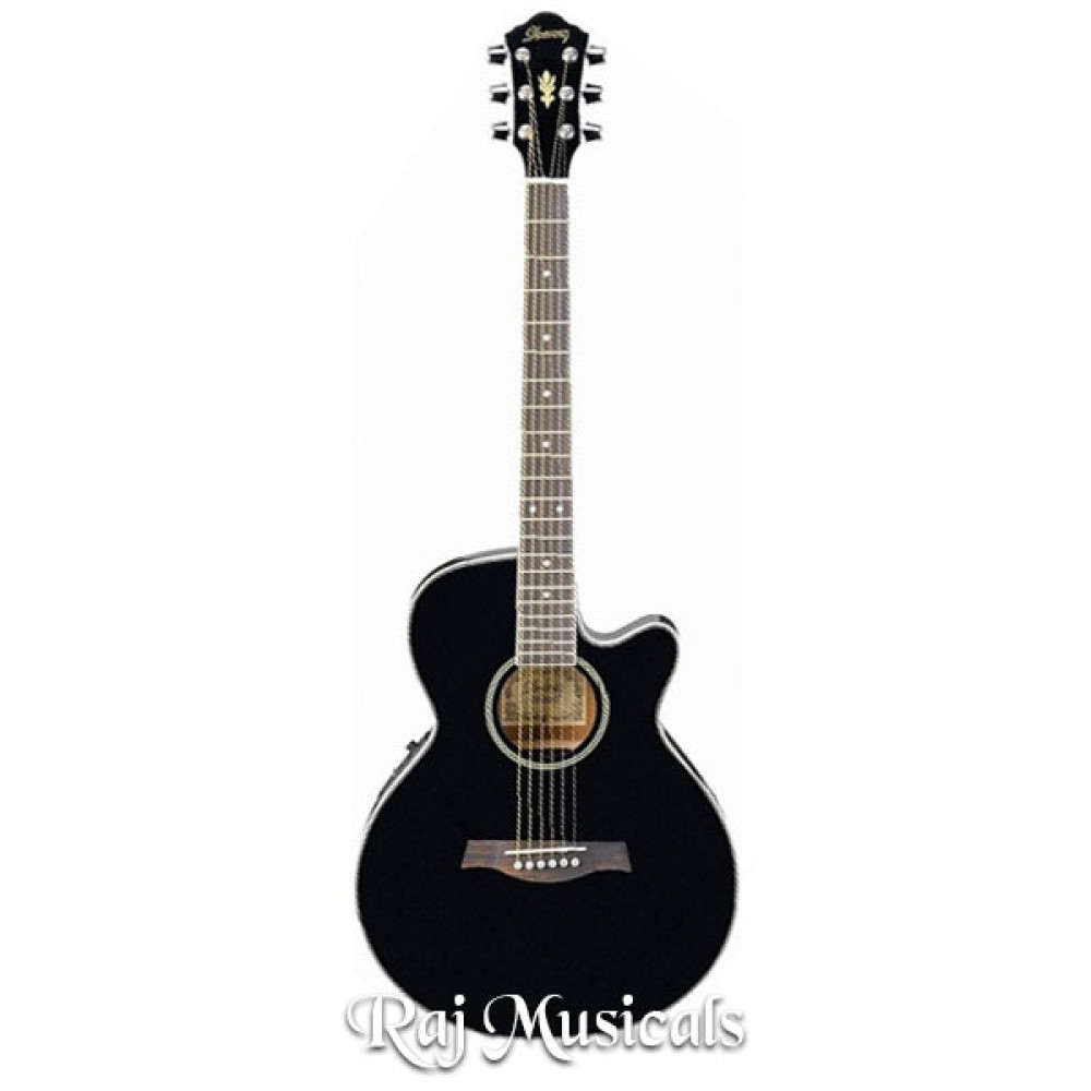 Ibanez AEG8E-BK Black Electro-Acoustic Guitar