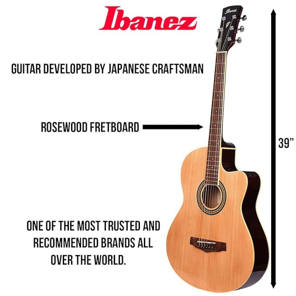 Ibanez MD39C-NT MD series Rosewood Natural Acoustic Guitar