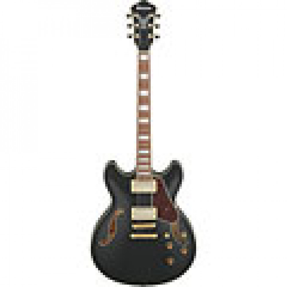 Ibanez AS73G-BKF Hollowbody AS Series Artcore Black Flat Electric Guitar