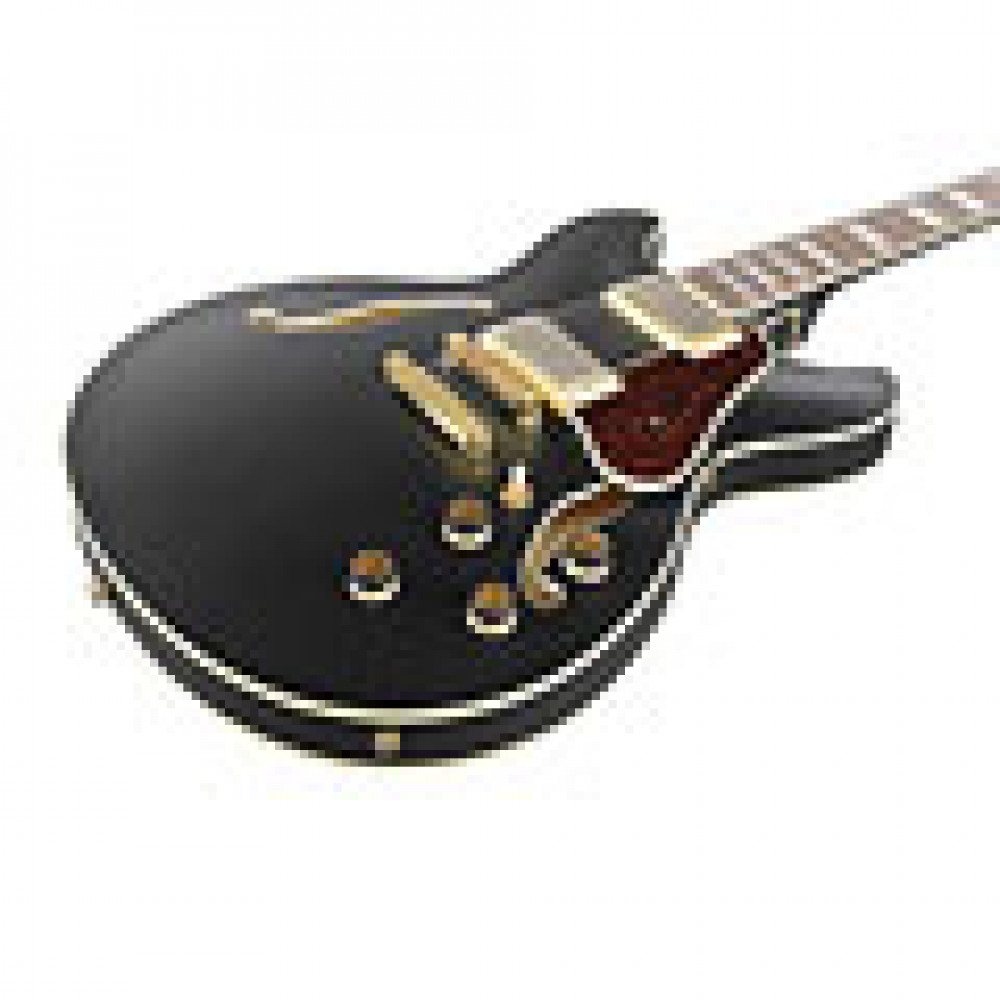 Ibanez AS73G-BKF Hollowbody AS Series Artcore Black Flat Electric Guitar