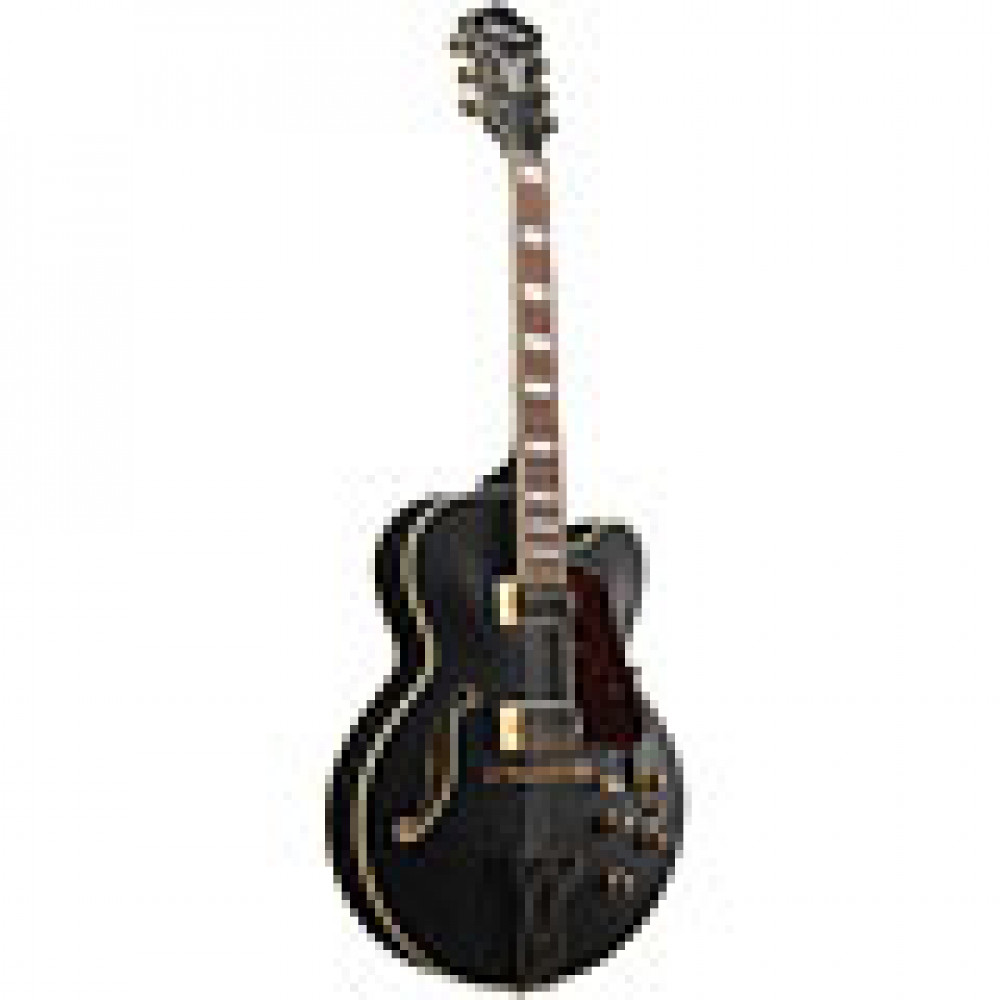 Ibanez AF75G-BKF Hollowbody AF Series Artcore Expressionist Expressionist Black Flat Electric Guitar
