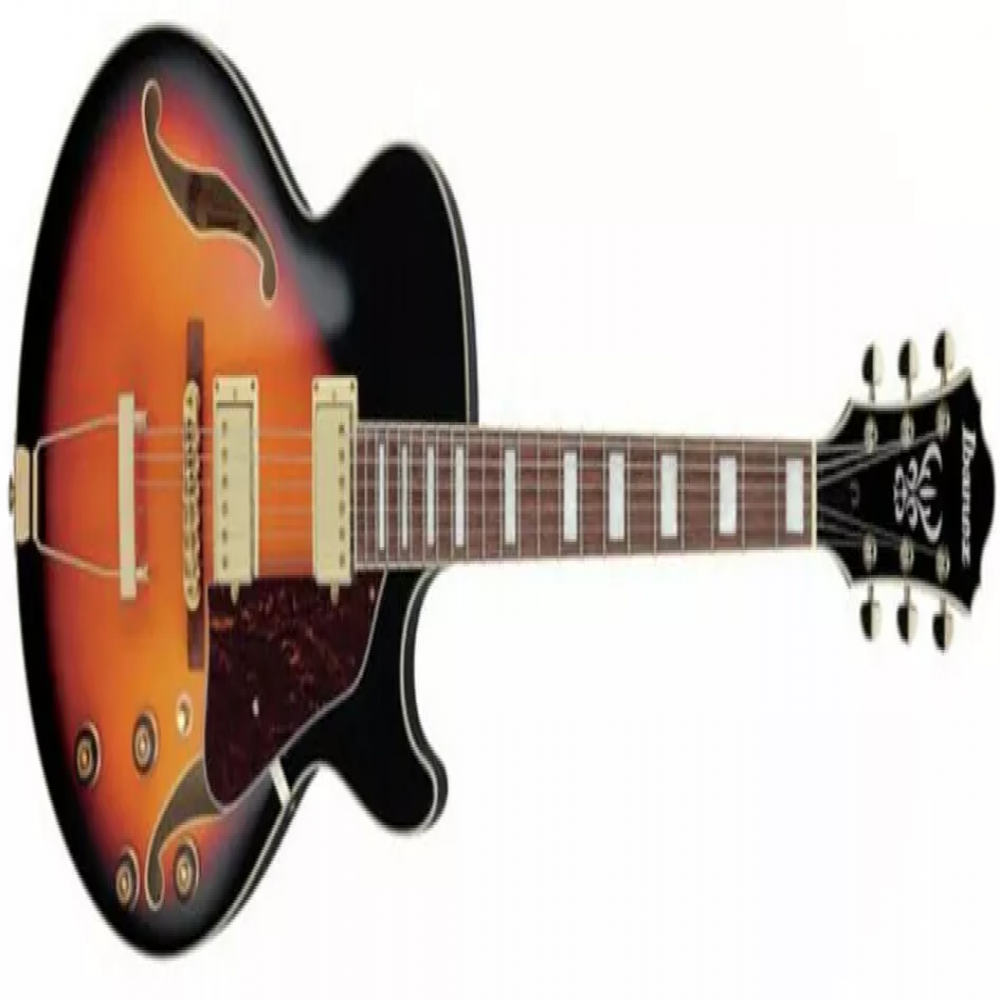 Ibanez AG75G-BS Hollowbody AG Series Brown Sunburst Electric Guitar