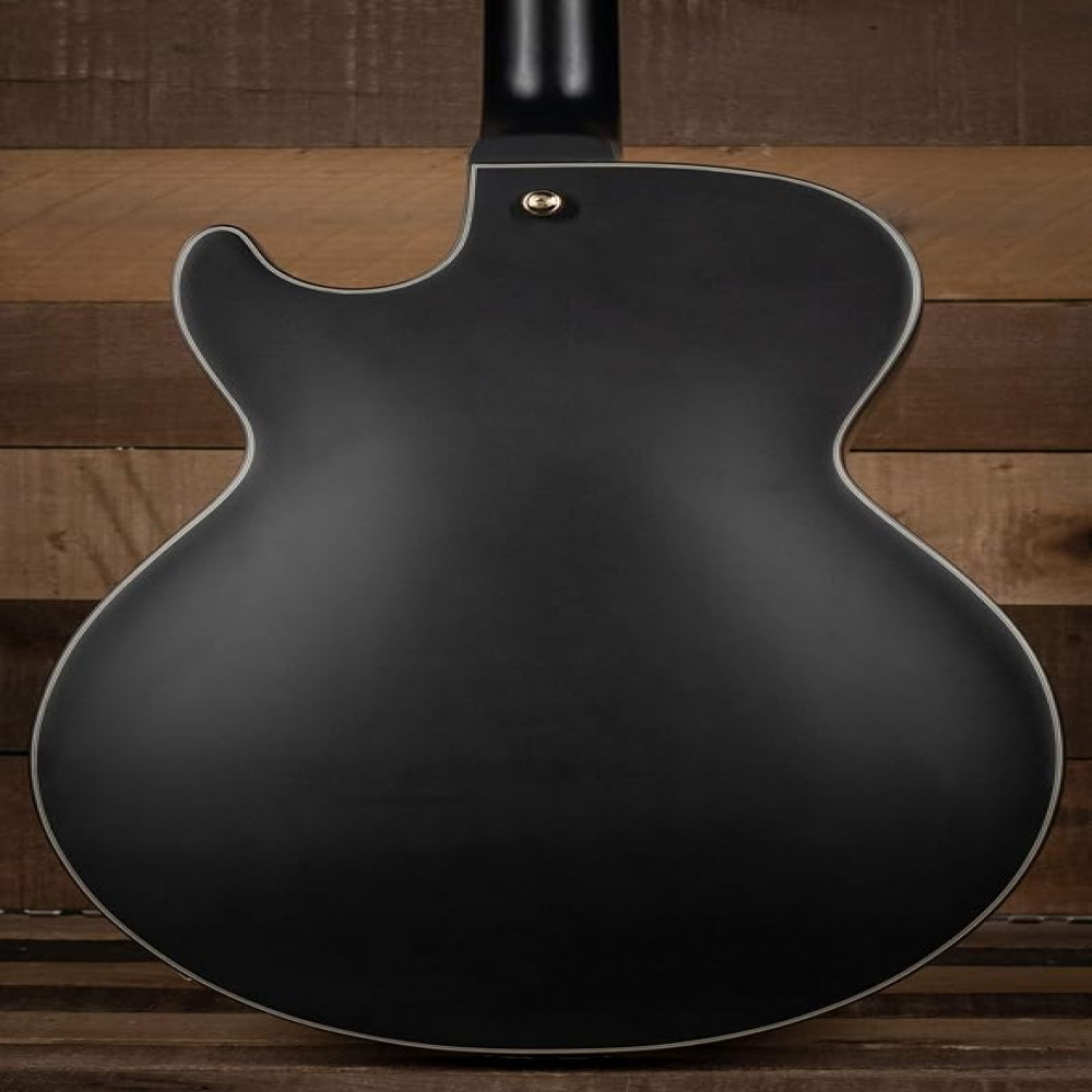 Ibanez AG85-BKF Hollowbody AG Artcore Expressionist Black Flat Electric Guitar