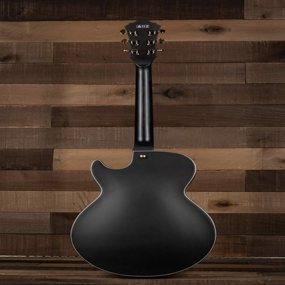 Ibanez AG85-BKF Hollowbody AG Artcore Expressionist Black Flat Electric Guitar