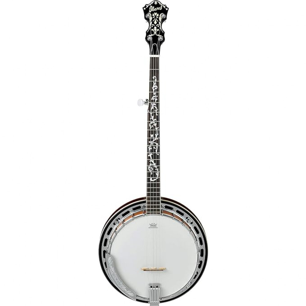 Ibanez B200 White-BlackPurpleheart fretboard Banjo