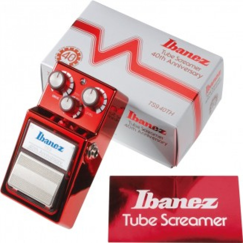 Ibanez TS9 40TH Guitar Pedal Tube Screamer Red Color 40th Anniversary