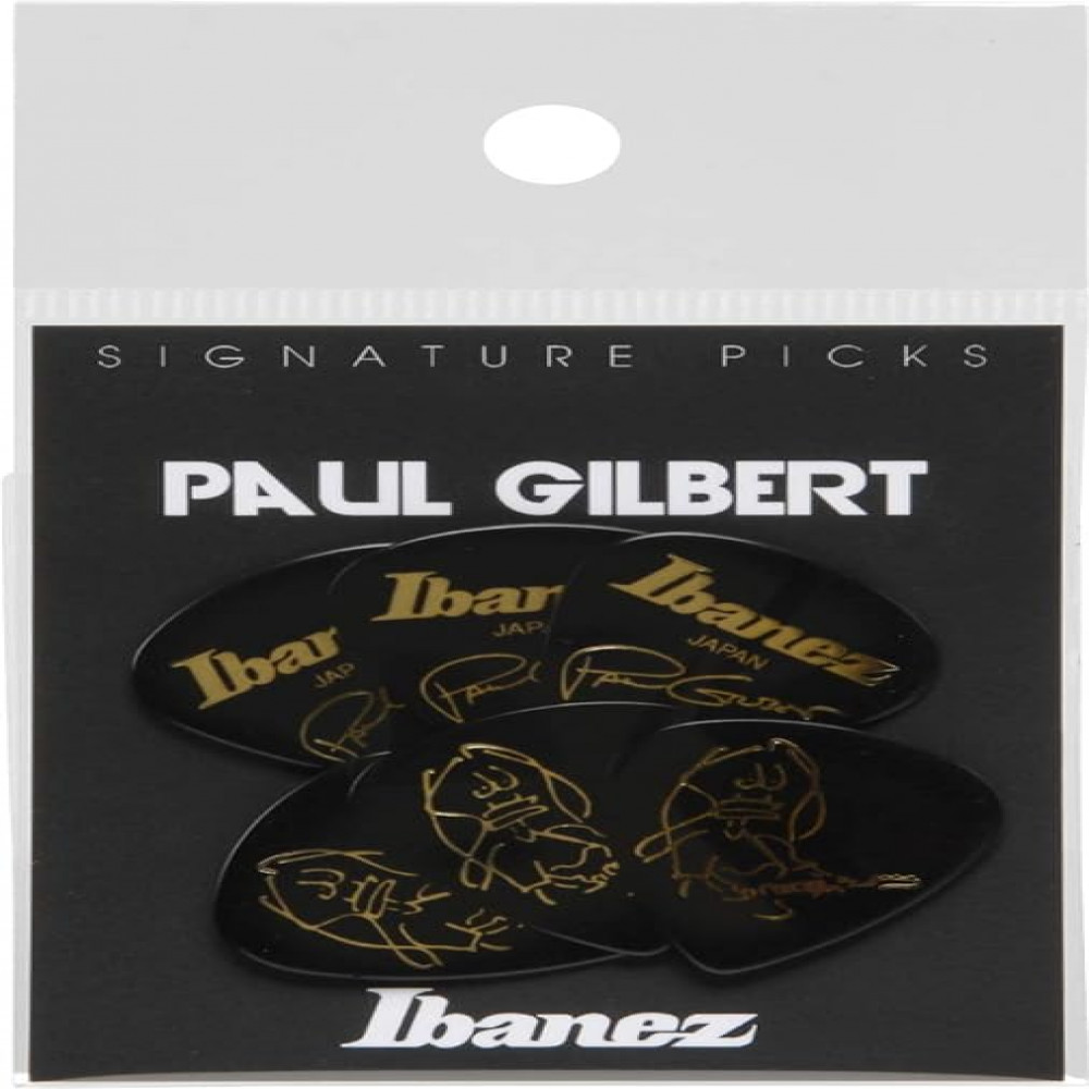 Ibanez B1000PG-BK Paul Gilbert Signature Guitar Picks (Set of 6 pcs)