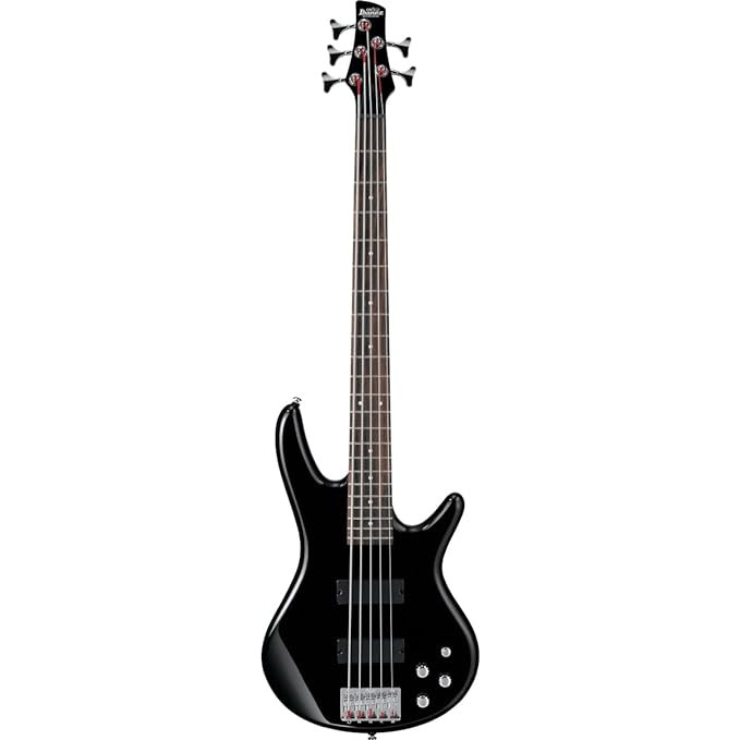 Ibanez GSR205 Maple Rosewood 5-String Bass Black Electric Bass Guitar