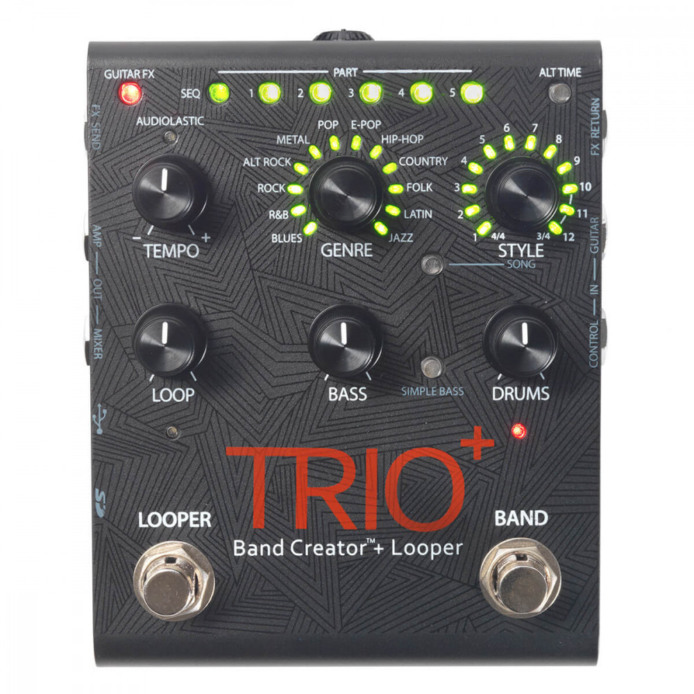DigiTech TRIOPLUS-V-04 Band Creator & Looper Pedal