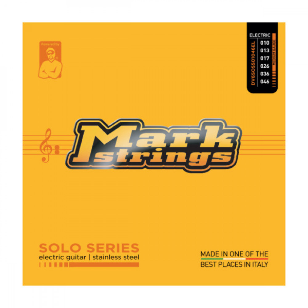 DV Mark DV6SOSS01046EL Solo Series Stainless Steel Medium Gauge Electric Guitar Strings