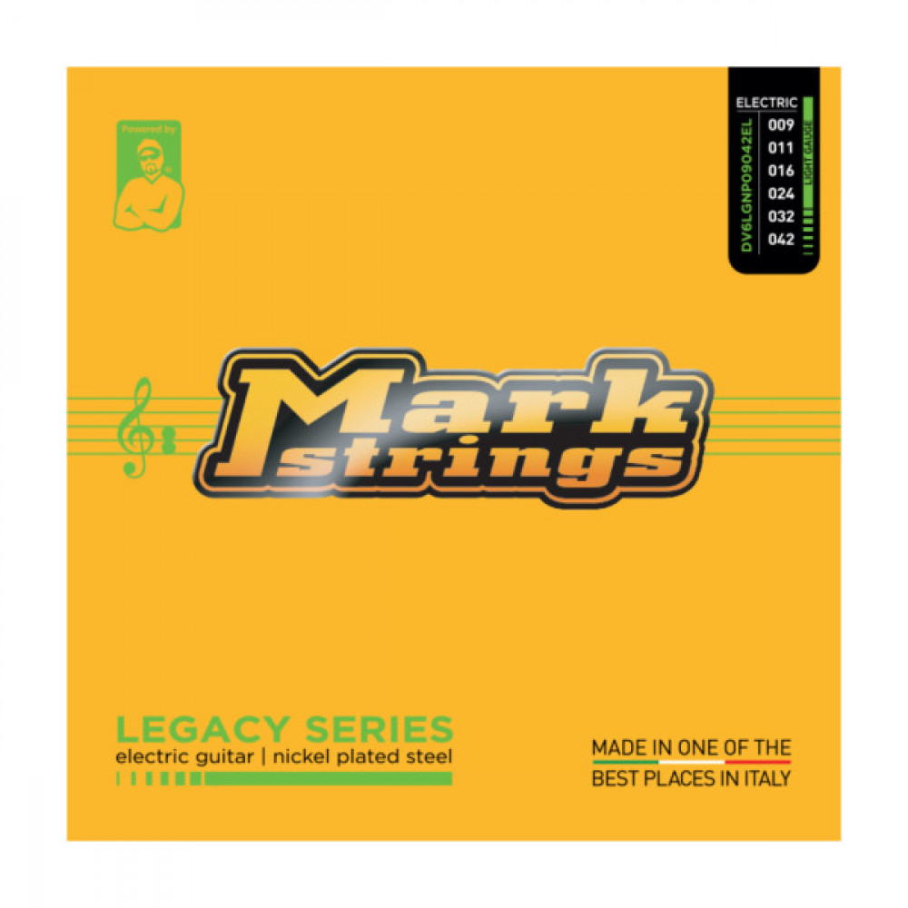 DV Mark DV6LGNP09042EL Legacy Series Nickel Plated Steel Light Gauge Electric Guitar Strings
