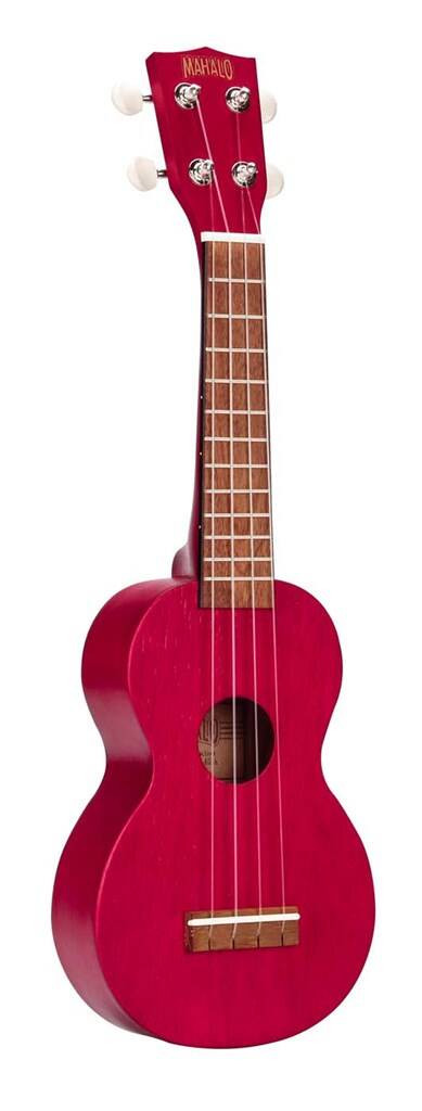 Mahalo MK1BATRD Kahiko Batik Series Transparent Red Soprano Ukulele