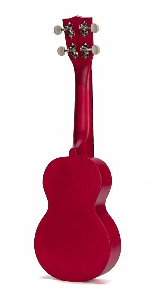 Mahalo MK1BATRD Kahiko Batik Series Transparent Red Soprano Ukulele