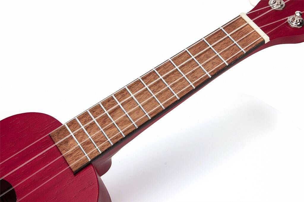 Mahalo MK1BATRD Kahiko Batik Series Transparent Red Soprano Ukulele