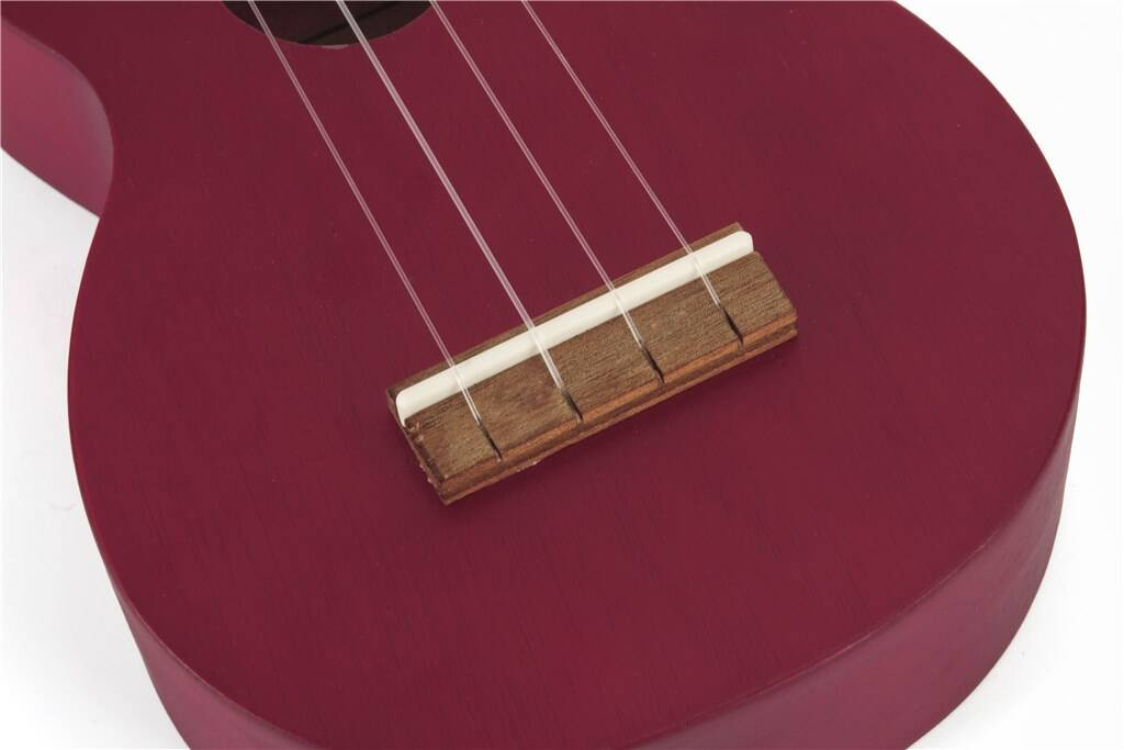 Mahalo MK1BATRD Kahiko Batik Series Transparent Red Soprano Ukulele
