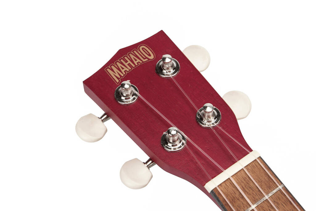 Mahalo MK1BATRD Kahiko Batik Series Transparent Red Soprano Ukulele