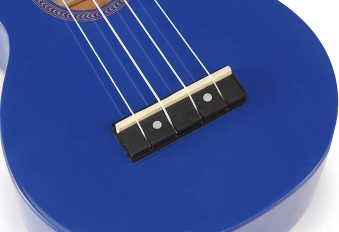 Mahalo MR1BU Rainbow Series Blue Soprano Ukulele with Bag