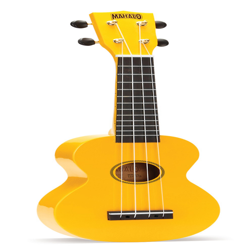 Mahalo MR1YW Rainbow Series Yellow Soprano Ukulele with Bag