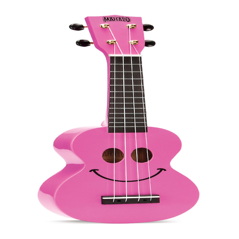 Mahalo U-SMILE PK U-Smile Series Pink Soprano Ukulele With Bag
