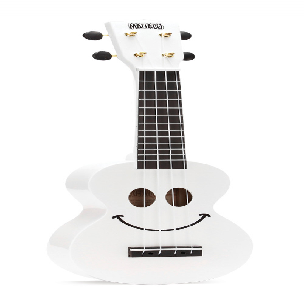 Mahalo U-SMILE WT U-Smile Series White Soprano Ukulele With Bag