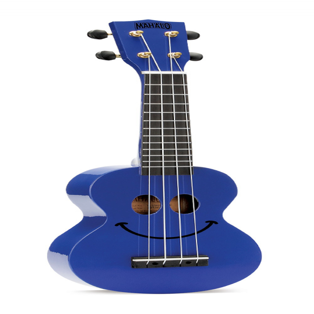 Mahalo U-SMILE TBU U-Smile Series Transparent Blue Soprano Ukulele With Bag