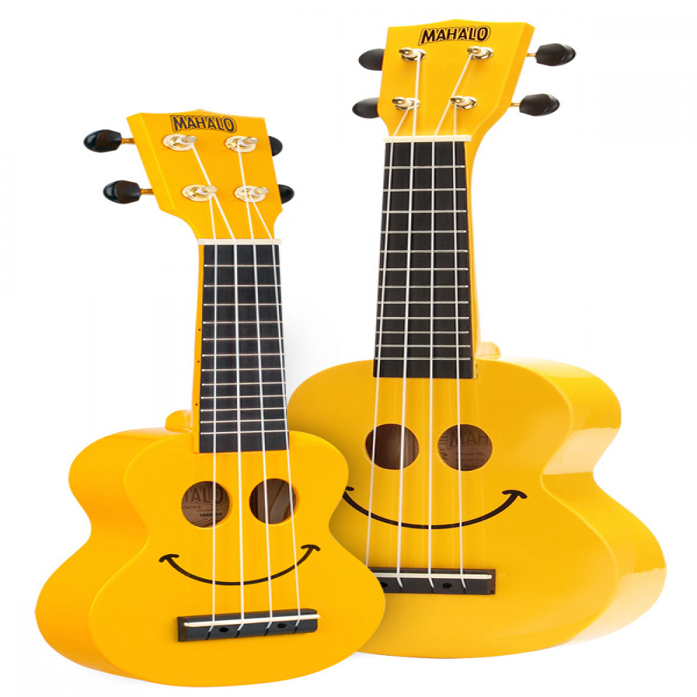 Mahalo U-SMILINO YW U-Smilino Series Yellow Soprano Ukulele With Bag