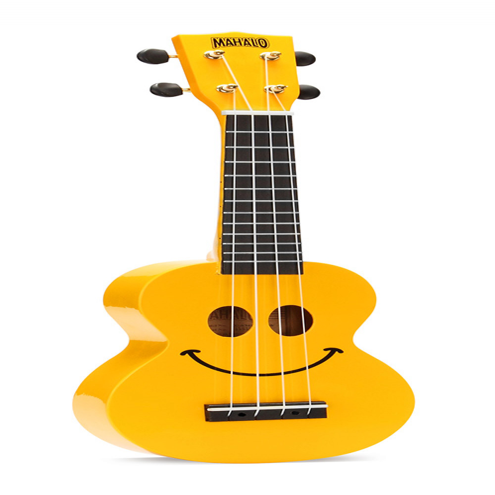 Mahalo U-SMILE YWK U-Smile Series Yellow Soprano Ukulele Pack With Bag