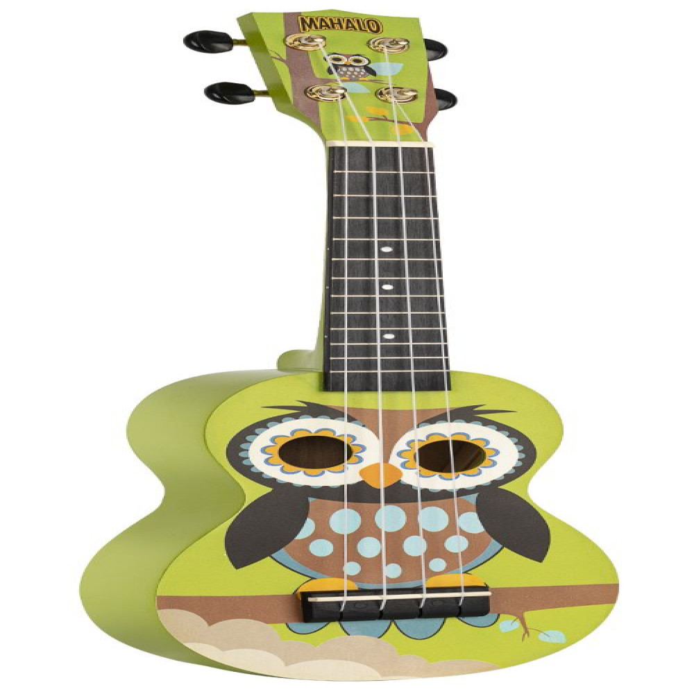 Mahalo MA1WL Art Series Owl Soprano Ukulele with Bag