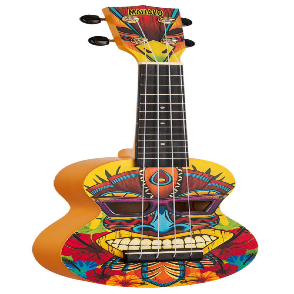 Mahalo MA1TK Art Series Tiki Soprano Ukulele with Bag