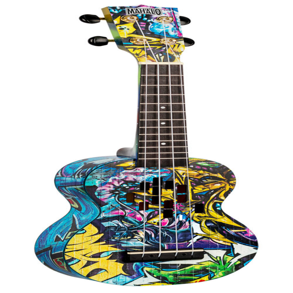 Mahalo MA1GR Art II Series Graffiti Soprano Ukulele with Bag