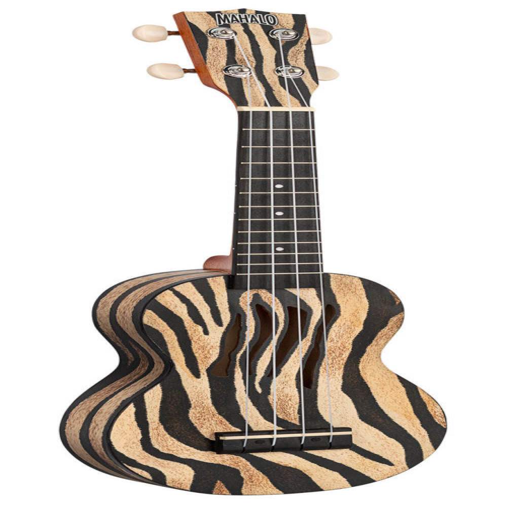 Mahalo MA1ZE Art II Series Zebra Soprano Ukulele with Bag