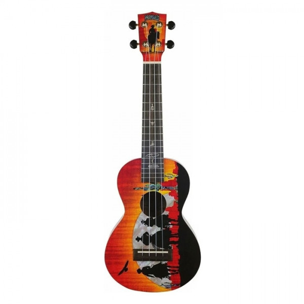 Mahalo MA2WW Artist Elite Series Wild West Concert Ukulele with Bag
