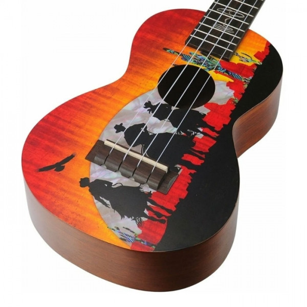 Mahalo MA2WW Artist Elite Series Wild West Concert Ukulele with Bag