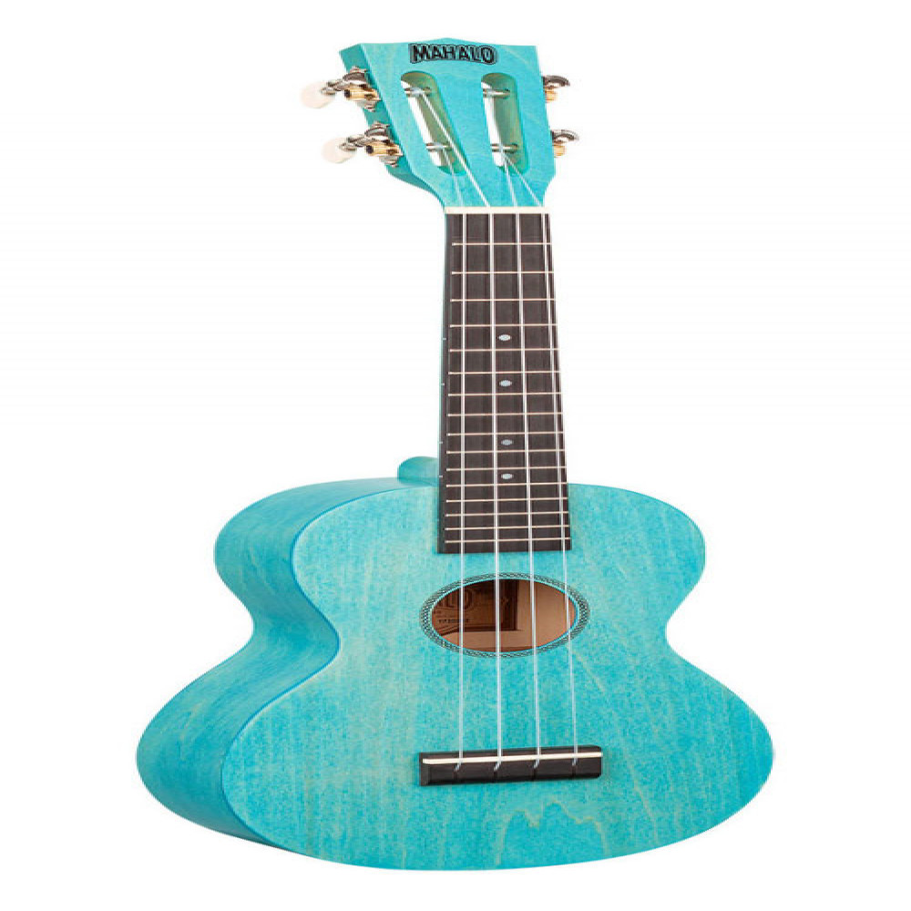Mahalo ML2AB Island Series Aqua Blue Concert Ukulele with Bag