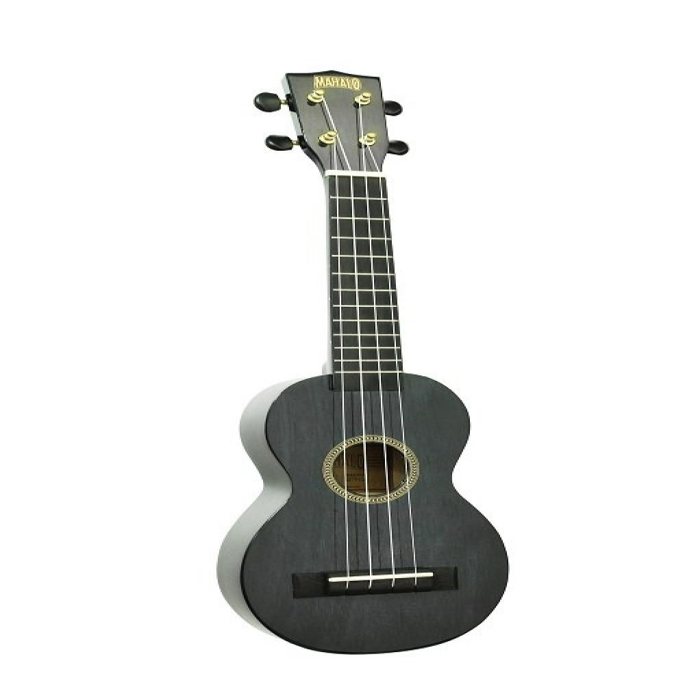 Mahalo MH1TBK Hano Series Trans Black Soprano Ukulele With Bag