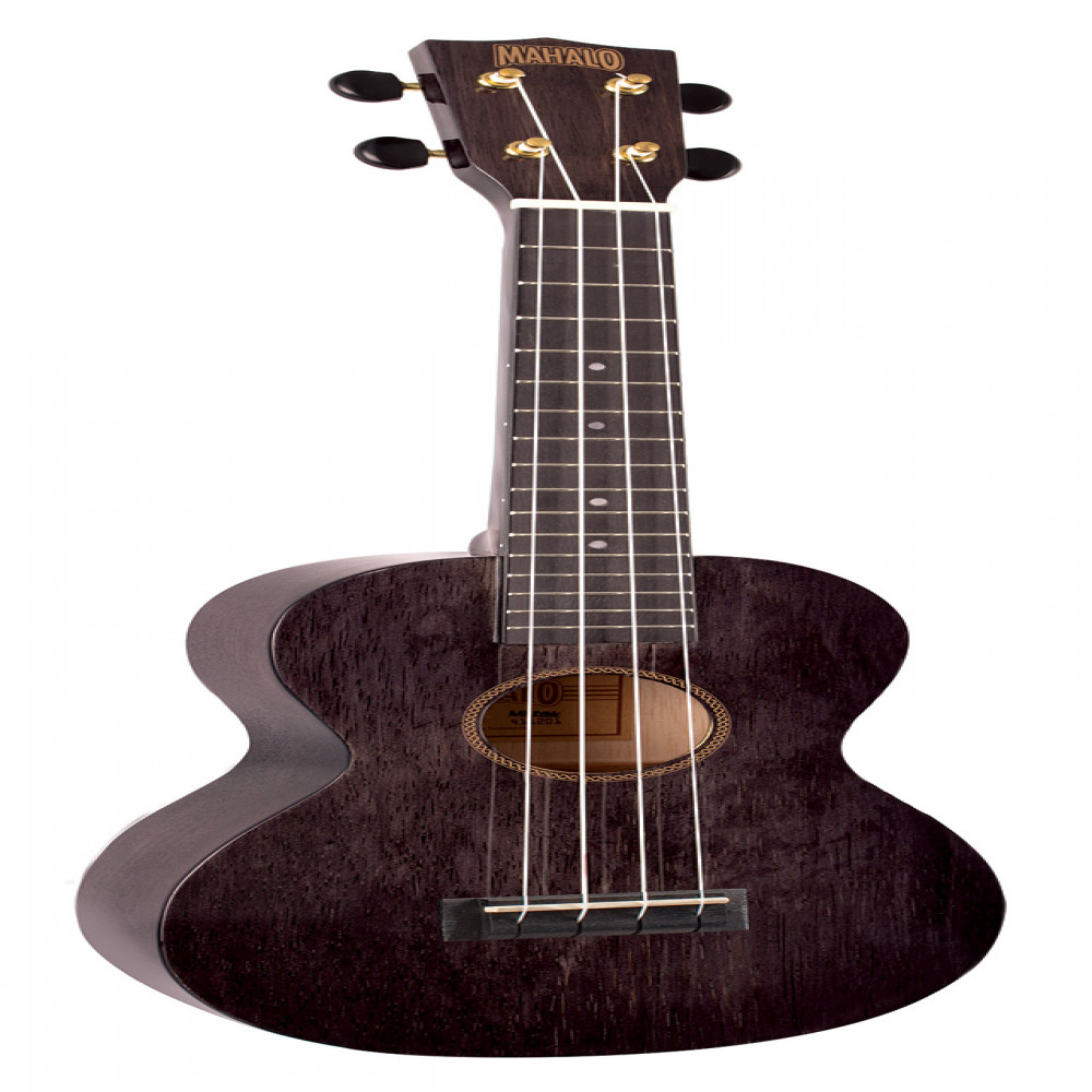 Mahalo MH2TBK Hano Series Trans Black Concert Ukulele With Bag