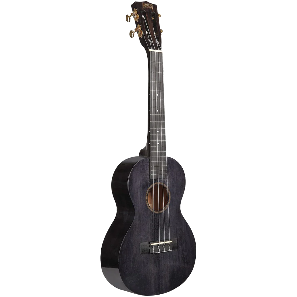 Mahalo MH3TBK Hano Series Trans Black Tenor Ukulele With Bag